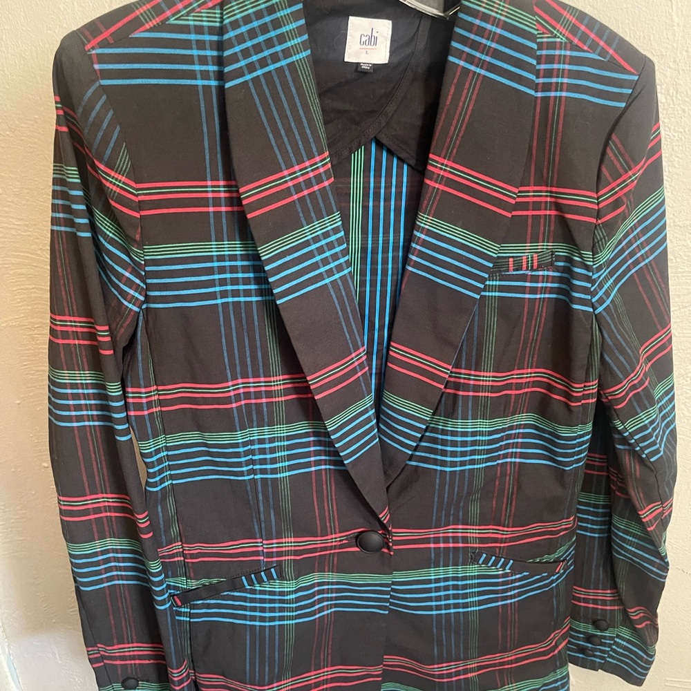 Cabi Plaid Women's Blazer - Picture 4 of 12